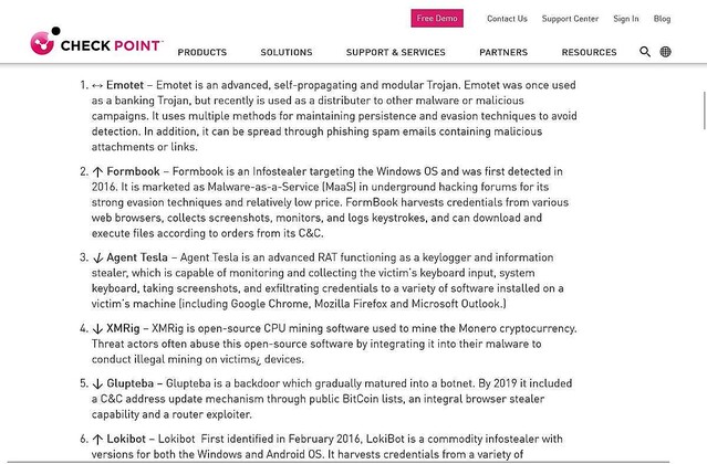4月マルウェアランキング、Emotetが1位もMicrosoftの対策効果見られる