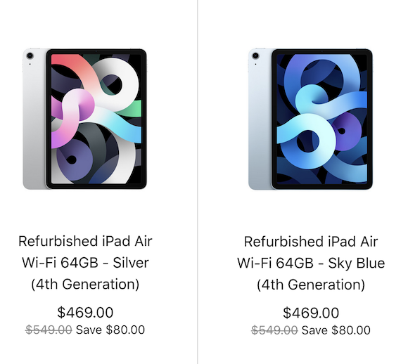 iPad Air（第4世代）の整備済製品が海外で販売開始