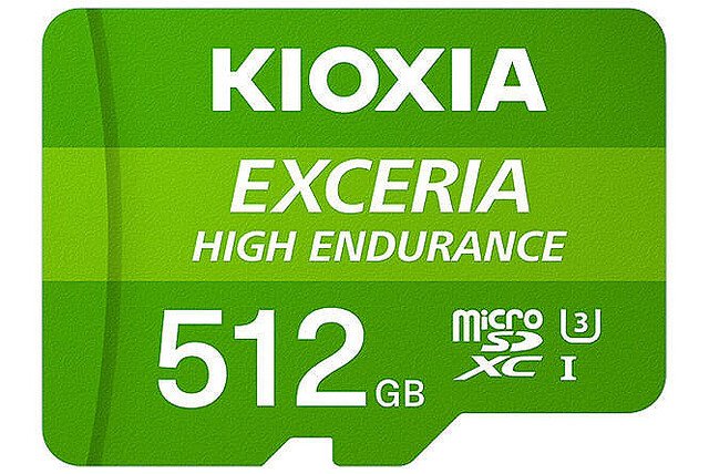 キオクシア、ドラレコ用の高耐久microSDカードに512GBモデル