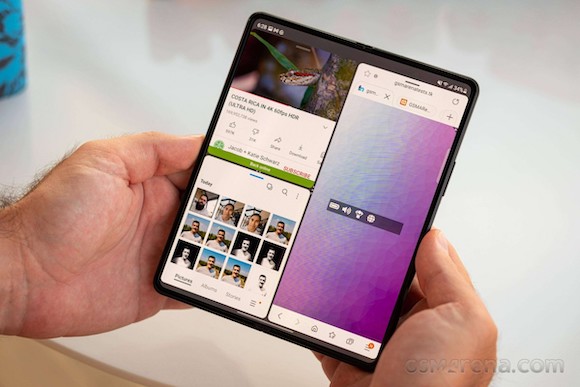 Galaxy Z Fold4とZ Flip4、スワイプ操作での画面分割に対応と噂