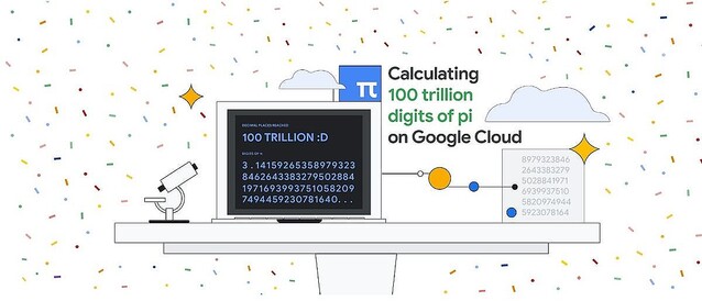 Google、円周率を100兆ケタ算出して世界記録を更新 – ちょうど100兆ケタめの数字はゼロ