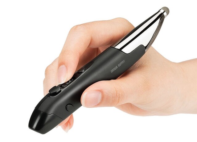 Bluetoothや専用レシーバーでワイヤレス使用できるペン型マウス