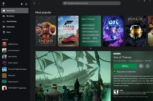 Xboxアプリ、ダウンロード前に自分のPCでのゲーム動作を確認できる新指標