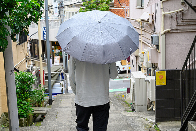 大人の渋さを演出する、粋で丈夫な折りたたみ傘「江戸」