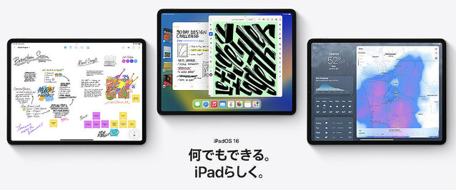 Apple、iPadOS 16発表 – 新しいウィンドウ管理ツールや外部ディスプレイのサポート強化