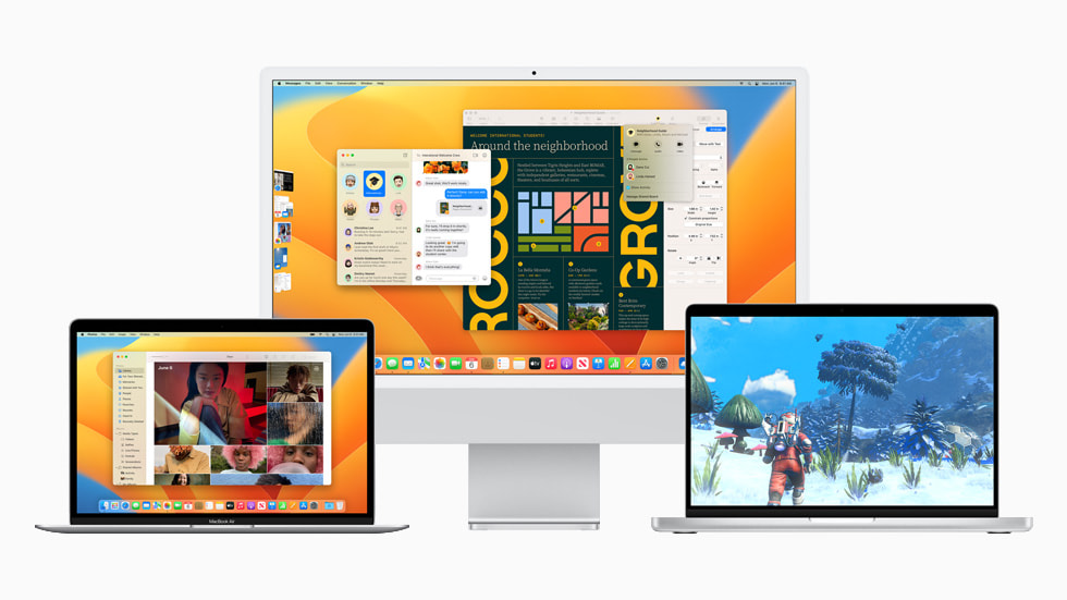 macOS Venturaは、Macの体験をこれまで以上に向上させる、パワフルな生産性を高めるツールや新しい連係機能を追加