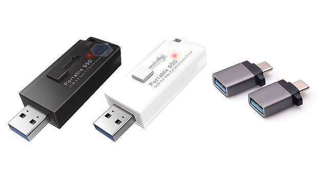 ロジテック、USB-C変換アダプタ付きや抗菌仕様のスティック型SSD