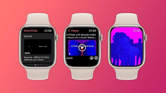 Apple WatchでYouTube動画を視聴できるアプリ「WatchTube」