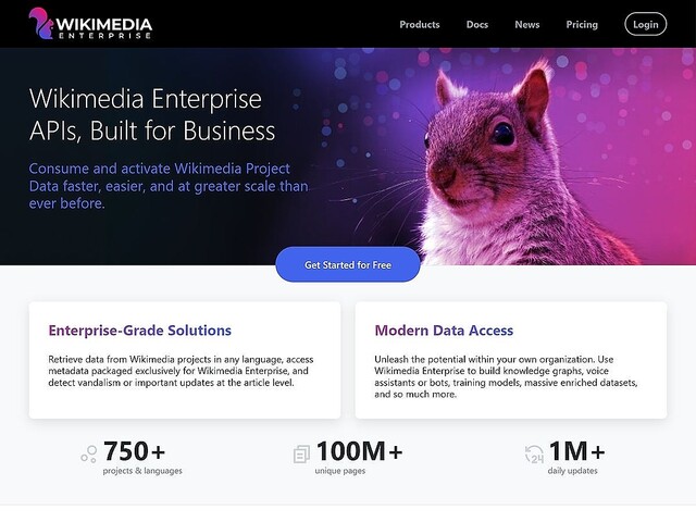 1億ページのコンテンツをAPI取得する「Wikimedia Enterprise」の初顧客にGoogleら