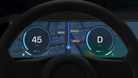 Apple、次世代CarPlayのイメージを発表！ダッシュボードに全面表示