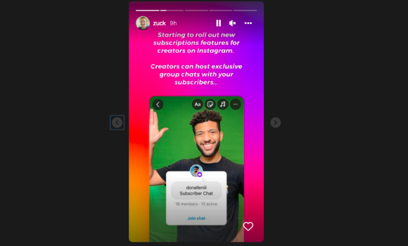 MetaのザッカーバーグCEO、Instagramサブスクリプション機能を正式に発表
