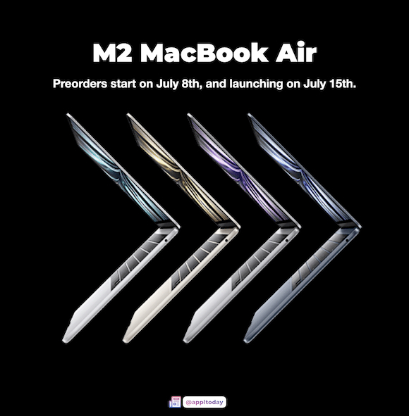 M2搭載MacBook Airの発売日に関する新たな情報〜レビュー記事解禁日は？