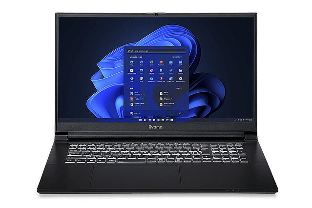 iiyama PC、NVIDIA GeForce RTX 3050 Laptopを搭載する17.3型ノートPC