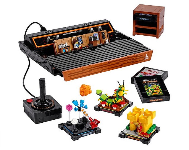 レゴ化した「Atari 2600」、ゲームはできないけど中から80年代のエモい風景が飛び出します