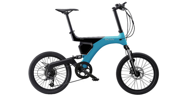 BESVのミニベロ電動アシスト自転車「PS1」に新色スカイブルー