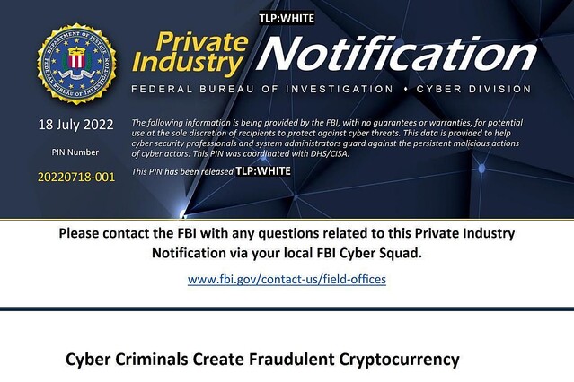 偽の暗号資産投資アプリで数億円の被害、FBIが注意喚起
