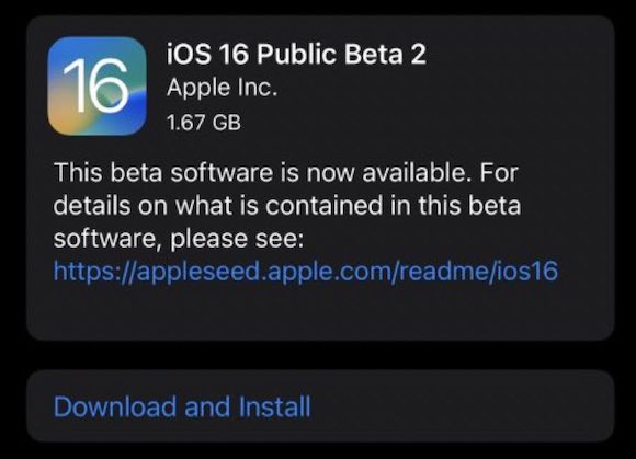 iOS16パブリックベータ2で、11個の新たなアクションが追加