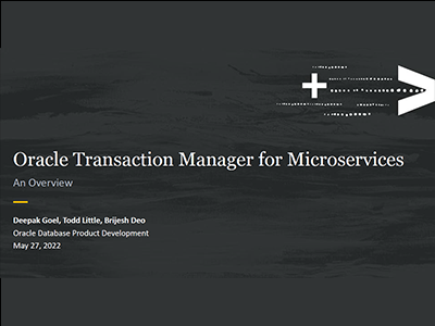 マイクロサービスのための新製品「Oracle Transaction Manager for Microservices」を徹底解説
