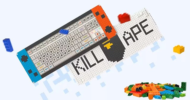 思うがままにデザインできる｡レゴをくっつけられるメカニカル・キーボード「Pixel」