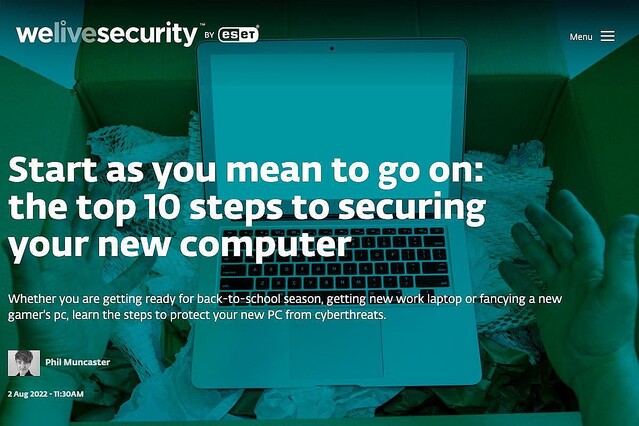 新しいパソコンをサイバー脅威から守るための10のヒント