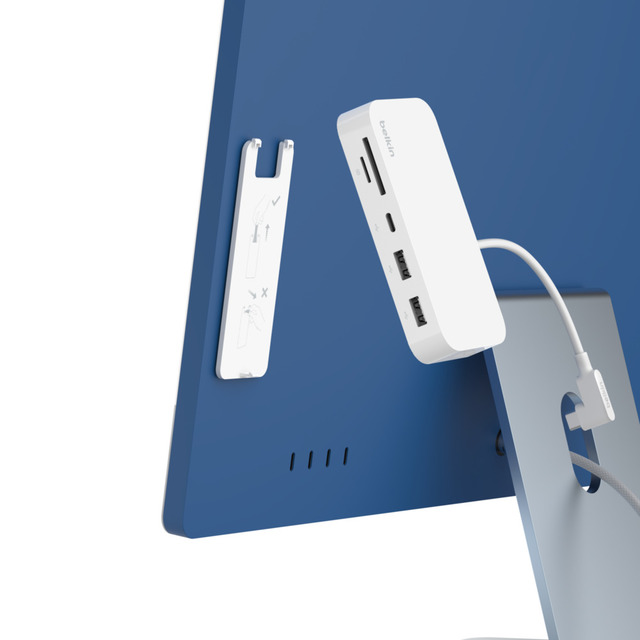 M1チップ搭載の新型iMacに最適！6ポート搭載「Belkin CONNECT USB-C 6-in-1 MULTIPORT HUB WITH MOUNT」