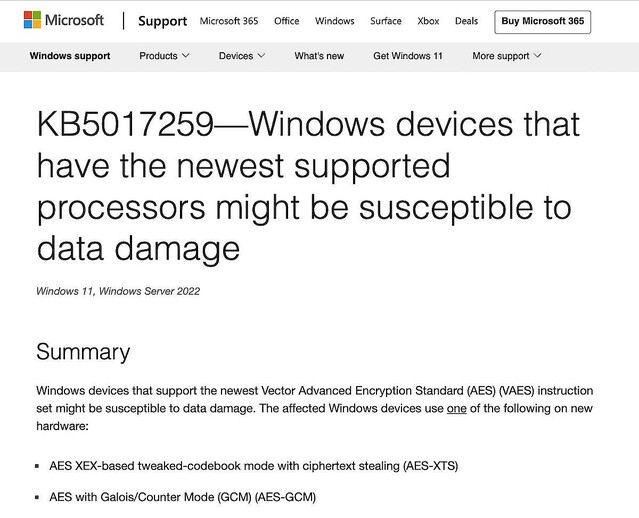 Windows 11の暗号化ライブラリにデータ破損の危険あるバグ、アップデート推奨