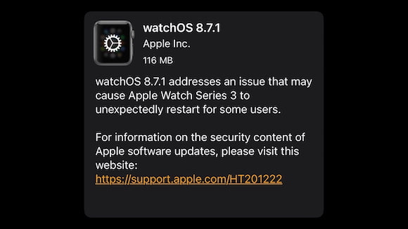 watchOS8.7.1とmacOS Monterey 12.5.1がリリース