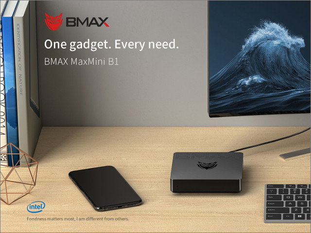 1万円台の超格安パソコン「BMAX MaxMini B1」値下げ、拡張性十分でポケットサイズのコンパクトボディに