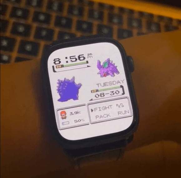 Apple Watchで動くポケモンプレイ画面の文字盤を設定するユーザーが続出