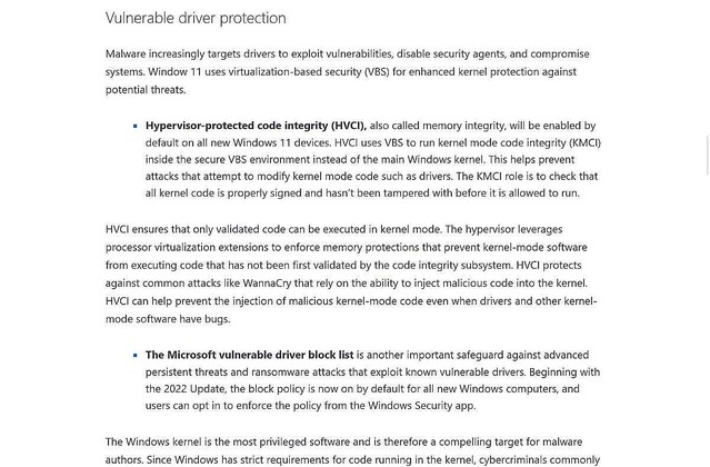 Windows 11の新セキュリティ機能「ドライバなどの改ざん防止」