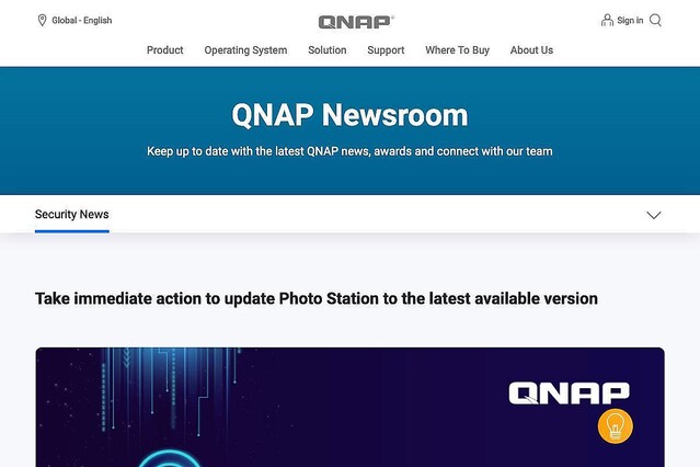 QNAPのクラウドストレージにQNAP NASを暗号化する脆弱性、対処を