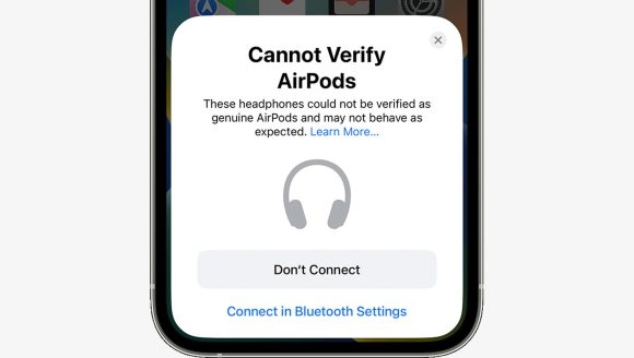 偽のAirPodsを接続すると警告が出る仕様、Appleが公式に説明
