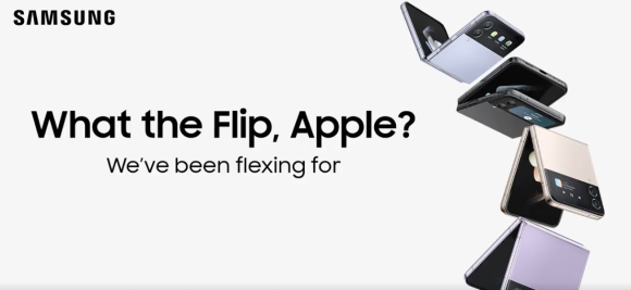 米Samsung、自社宣伝のつもりがAppleを宣伝している？