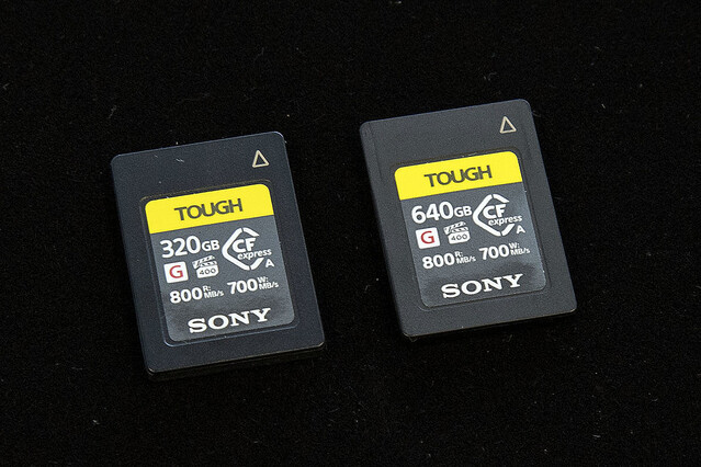 ソニーのCFexpress Type Aメモリーカードに320GB/640GBモデル