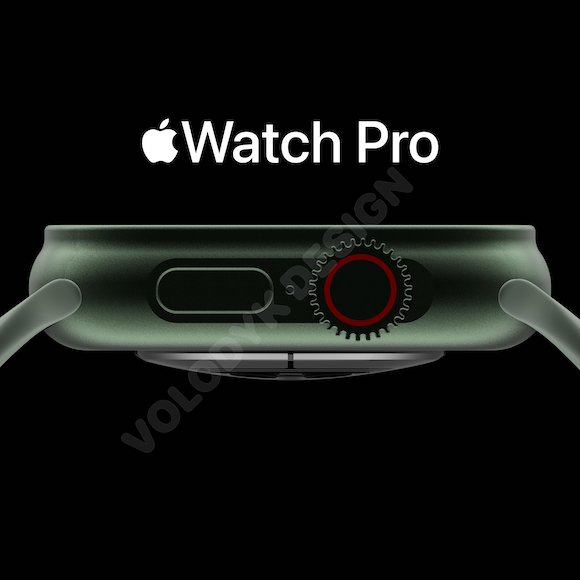 Apple Watch Proのカラーレンダリング画像が制作公開〜リーク情報ベース