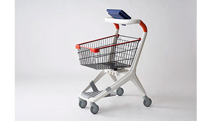 新時代の買い物体験、ショッピングカートにセルフレジ機能を搭載した「Retail AI スマートショッピングカート」