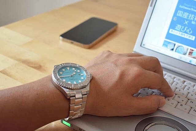 文字盤アイスブルーの国産高級腕時計「Le Cordon Turquoise」の魅力をチェック