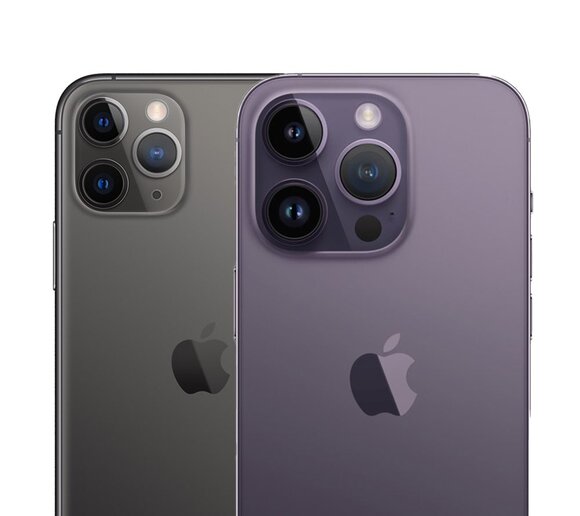 iPhone14 Proのカメラ突起は巨大、11 Proと比べると一目瞭然