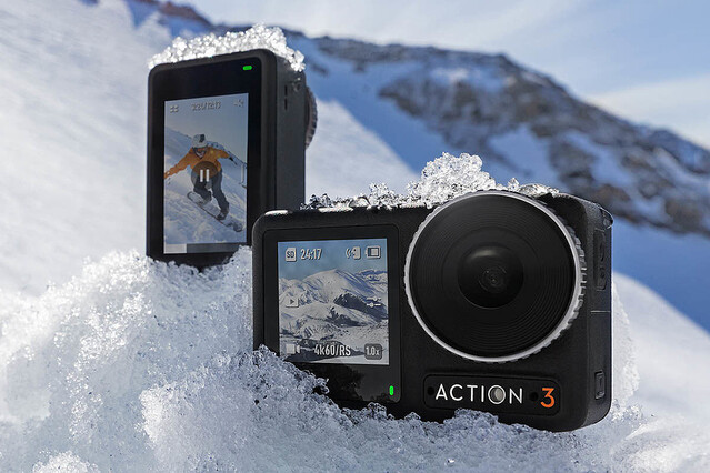 DJI、急速充電＆大容量バッテリー搭載アクションカメラ「Osmo Action 3」