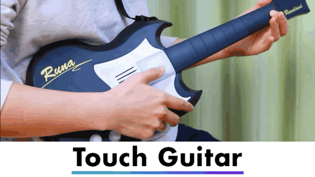 チューニングも弦の張り替えも不要！ネックをタッチするだけで演奏できる電池式「Touch Guitar」