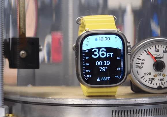 Apple Watch Ultraをダイビングシミュレーション装置でテスト