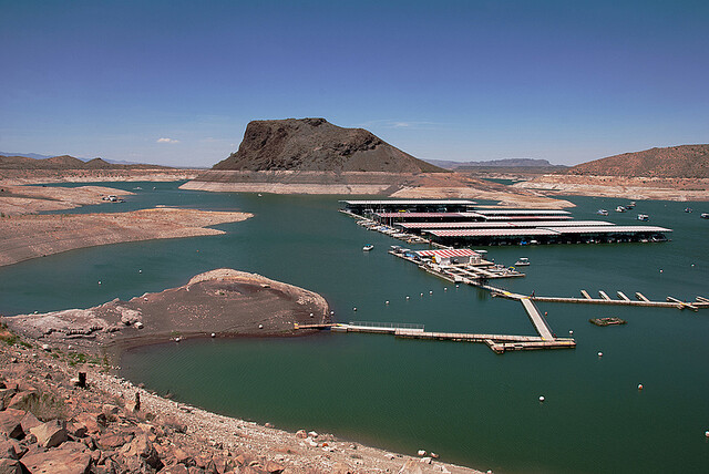 ニューメキシコ州最大の貯水池、水位が下がってしまい大変なことに…