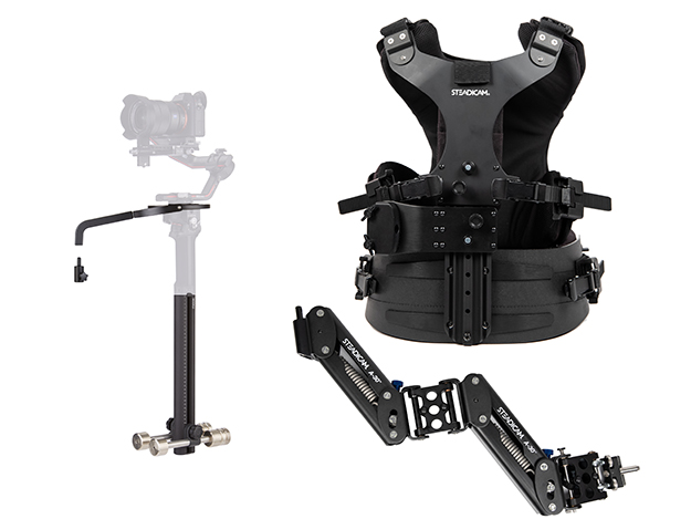 Tiffen、「Steadimate-RS」発売。ハンドヘルド電動ジンバルを身体装着型スタビライザーに変換