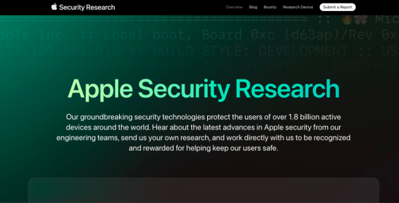 Apple、セキュリティ研究に関する新Webサイトを開設