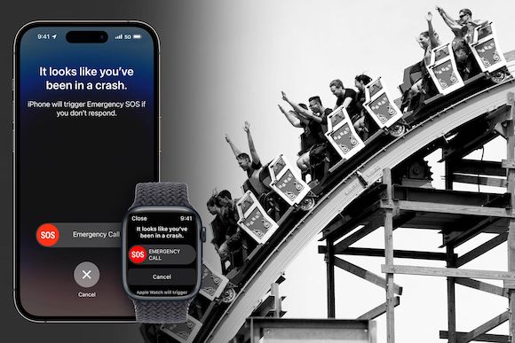iPhone14とApple Watchの衝突事故検出がジェットコースターで誤動作