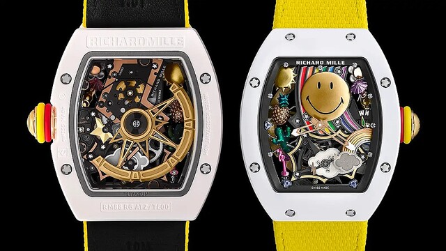 高級腕時計のリシャール・ミルのあるモデル、知らない人からは「絵文字ウォッチ」にしか見えない