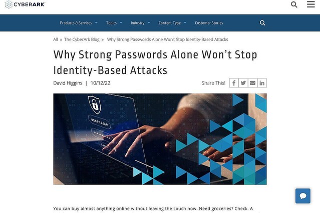 強固なパスワードだけではサイバー攻撃を防御できない理由