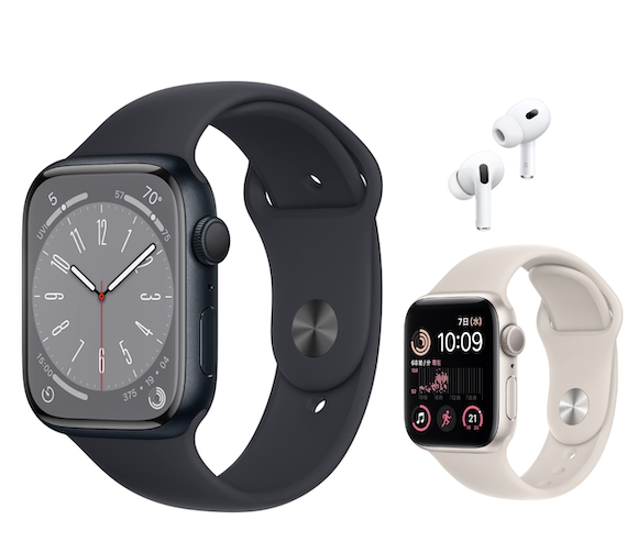 Apple Watch Series 8とSE 2などがAmazonアウトレットに