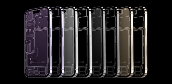 iPhone14 Proの内部が見える壁紙〜18種類のカラーバージョン公開