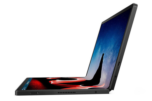 折りたたみ可能な「ThinkPad X1 Fold」が16.3型に – 大幅に狭額縁化